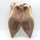 Valentino Native Couture 1975 Rockstud Ankle Straps Pumps Multicolor Size 39