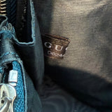 Gucci x Sega Guccy Stars Dome Crossbody Bag Teal & Metallic Gold Leather