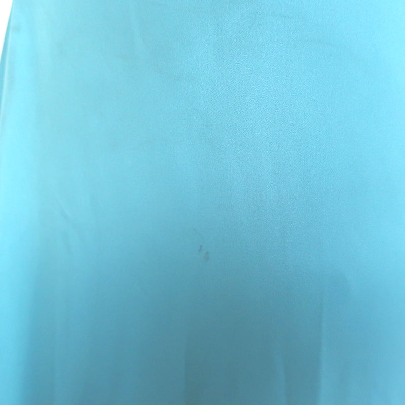 Ramy Brook Ashlyne Plunging Maxi Dress Blue Satin Size 4