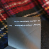 Saint Laurent Tartan Plaid Pleated Mini Skirt Red/Multi Wool Size 38