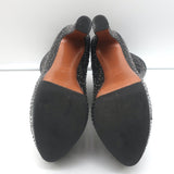 Alaia Studded Leather Platform Boots Black Size 39