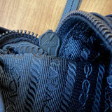 Prada Montagna Belt Bag Navy Tessuto Nylon Medium Crossbody