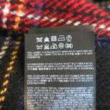 Saint Laurent Tartan Plaid Pleated Mini Skirt Red/Multi Wool Size 38