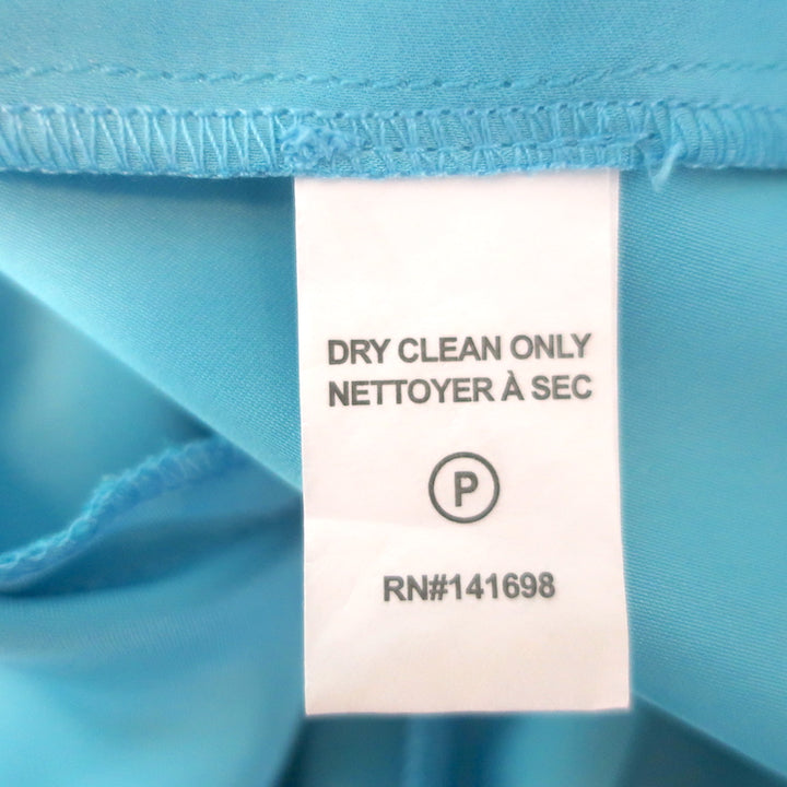 Ramy Brook Ashlyne Plunging Maxi Dress Blue Satin Size 4