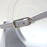 Hermes Santorini Ankle Strap Sandals Glacier Blue Epsom Leather Size 38.5 NEW