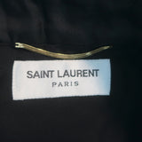 Saint Laurent Boucle Tweed & Faux Fur Mini Skirt Black Size 36