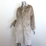 Brunello Cucinelli Velvet Cocoon Coat Gold Size 40