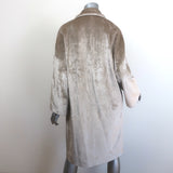 Brunello Cucinelli Velvet Cocoon Coat Gold Size 40