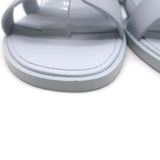 Hermes Santorini Ankle Strap Sandals Glacier Blue Epsom Leather Size 38.5 NEW