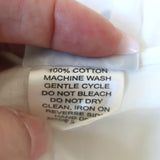 Thierry Colson Tie-Front Dress White Floral Print Cotton Size Medium