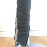 Alchemist Bandana-Trim Sweatpants Gray Size Small Side-Zip Track Pants