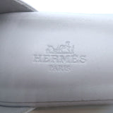 Hermes Santorini Ankle Strap Sandals Glacier Blue Epsom Leather Size 38.5 NEW