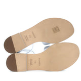 Hermes Santorini Ankle Strap Sandals Glacier Blue Epsom Leather Size 38.5 NEW