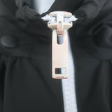 Givenchy Logo-Hood Windbreaker Bomber Jacket Black Size 38