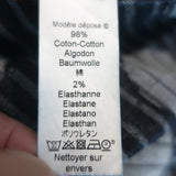 KENZO Polka Dot Denim Sleeveless Mini Dress Blue Stretch Cotton Size 34