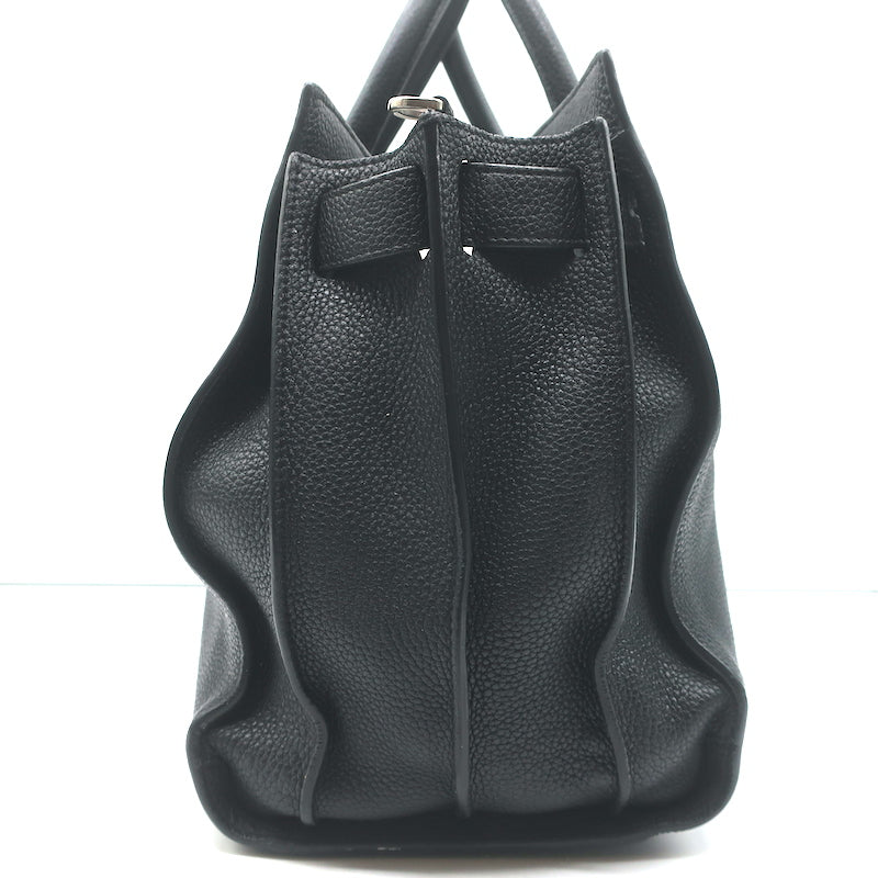 Saint Laurent Small Sac De Jour Bag Black Grained Leather Crossbody Tote