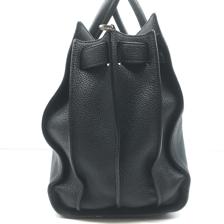 Saint Laurent Small Sac De Jour Bag Black Grained Leather Crossbody Tote