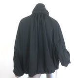 Givenchy Logo-Hood Windbreaker Bomber Jacket Black Size 38