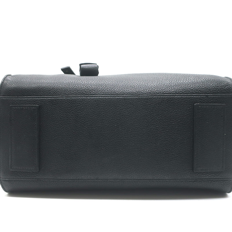 Saint Laurent Small Sac De Jour Bag Black Grained Leather Crossbody Tote