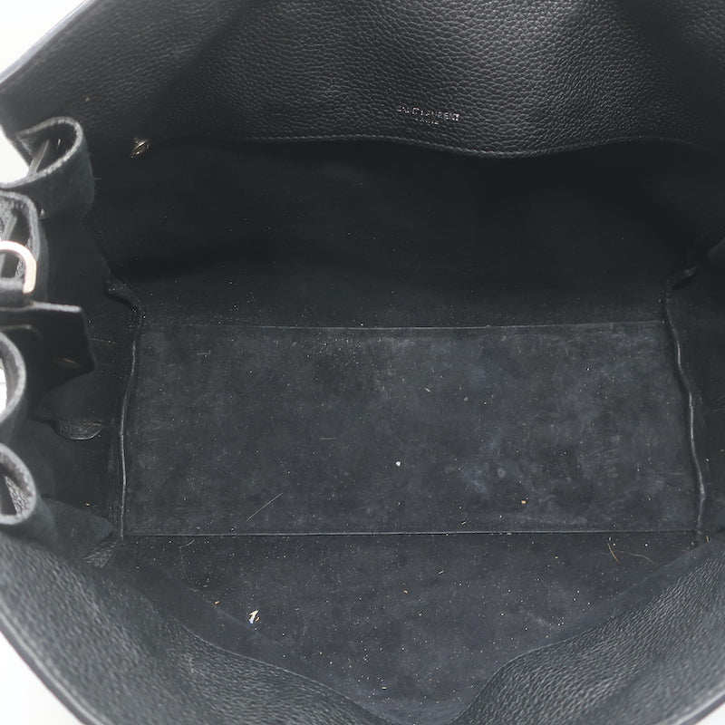 Saint Laurent Small Sac De Jour Bag Black Grained Leather Crossbody Tote