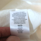 Mother The Roomie Frenchie Shirt White Cotton Size Medium Long Sleeve Blouse NEW