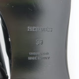 Hermes Calya Studded Clog Mules Black Leather Size 39