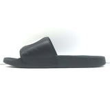 Gucci Interlocking GG Pursuit Pool Slides Black Leather Size 37 Flat Sandals