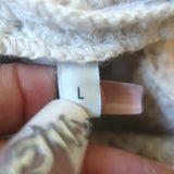 Gucci Crystal-Button Crochet Knit Duster Cardigan Ivory Wool Size Large