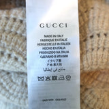 Gucci Crystal-Button Crochet Knit Duster Cardigan Ivory Wool Size Large