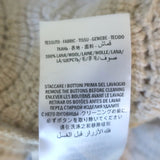 Gucci Crystal-Button Crochet Knit Duster Cardigan Ivory Wool Size Large