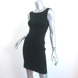 Prada Linea Rossa Sleeveless Mini Dress Black Cotton Knit Size 36