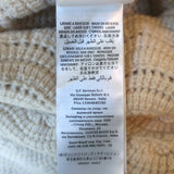 Gucci Crystal-Button Crochet Knit Duster Cardigan Ivory Wool Size Large