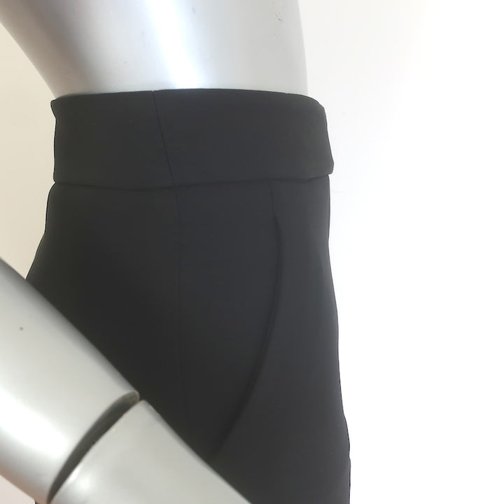 Veronica Beard Renzo Clean Waistband Slim Leg Pants Black Stretch Suiting Size 8