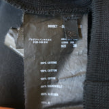 Prada Linea Rossa Sleeveless Mini Dress Black Cotton Knit Size 36