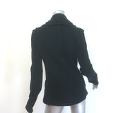 James Perse Shawl Collar Cotton Knit Blazer Black Size 3 One-Button Jacket