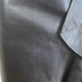 Givenchy Zip-Front Ruffled Leather Pencil Skirt Black Size 38