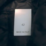 Brunello Cucinelli Monili-Trim Short Sleeve Down Puffer Jacket Black Size 42