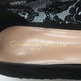 Gianvito Rossi Claudia Lace Pointed Toe Ballet Flats Black Size 39