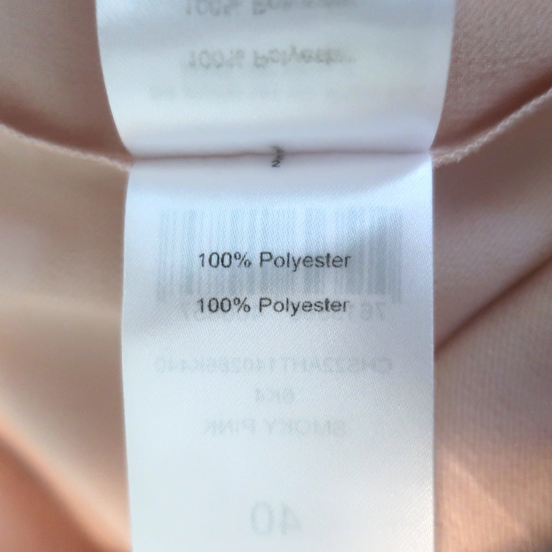 See By Chloe Blouson-Sleeve Collared Blouse Smoky Pink Satin Twill Size 40