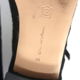 Gianvito Rossi Claudia Lace Pointed Toe Ballet Flats Black Size 39