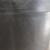 Givenchy Zip-Front Ruffled Leather Pencil Skirt Black Size 38