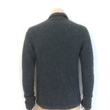James Perse Unstructured Brushed-Knit Blazer Charcoal Size 0 Three-Button Jacket