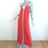 Pitusa Pima Sundress Blood Orange Cotton-Modal Size Standard Sleeveless Maxi NEW
