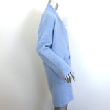 Lainey Keogh Cashmere Cardigan Baby Blue Size Medium Open-Front Sweater