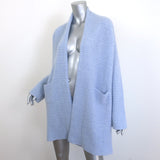 Lainey Keogh Cashmere Cardigan Baby Blue Size Medium Open-Front Sweater