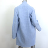 Lainey Keogh Cashmere Cardigan Baby Blue Size Medium Open-Front Sweater