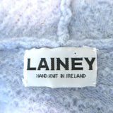 Lainey Keogh Cashmere Cardigan Baby Blue Size Medium Open-Front Sweater