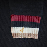 L'Agence Archer Metallic-Striped Cardigan Black Ribbed Knit Size Extra Small