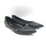 Valentino Noir Rockstud Pointed Toe Ballet Flats Black Leather Size 35.5