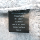 Skull Cashmere Beatrice Snake Intarsia V-Neck Sweater Light Gray Size Medium